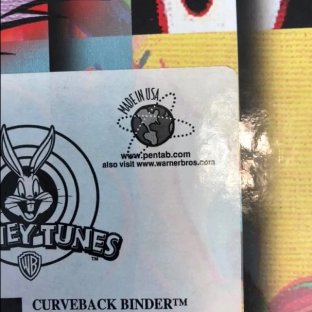 Vintage 90’s Marvin the Martian Looney Tunes Clueless Binder